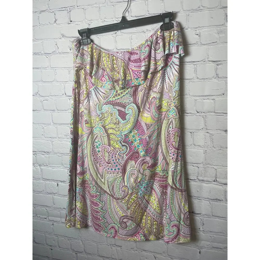 NWT Victoria Secret Swim Cover Up Womens Size M Multicolor Paisley Print